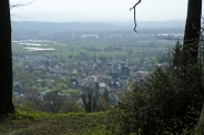 Ausblick vom Rührberg auf Wyhlen und das Rheintal